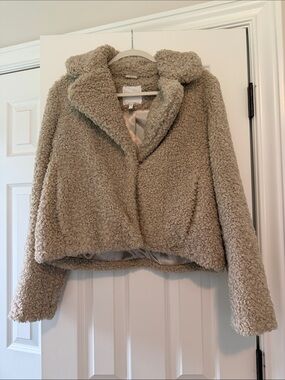 Avec Les Filles Taupe Teddy Jacket